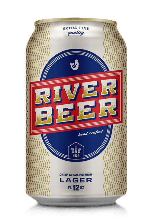 River Beer Lager Hops & Grain